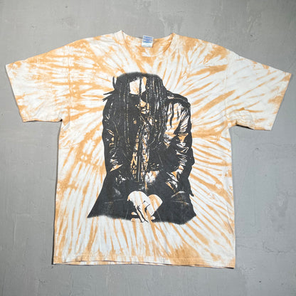 2008 Lil Wayne The Carter 3 Brown Tie Dye Tee Size Large USED v15966