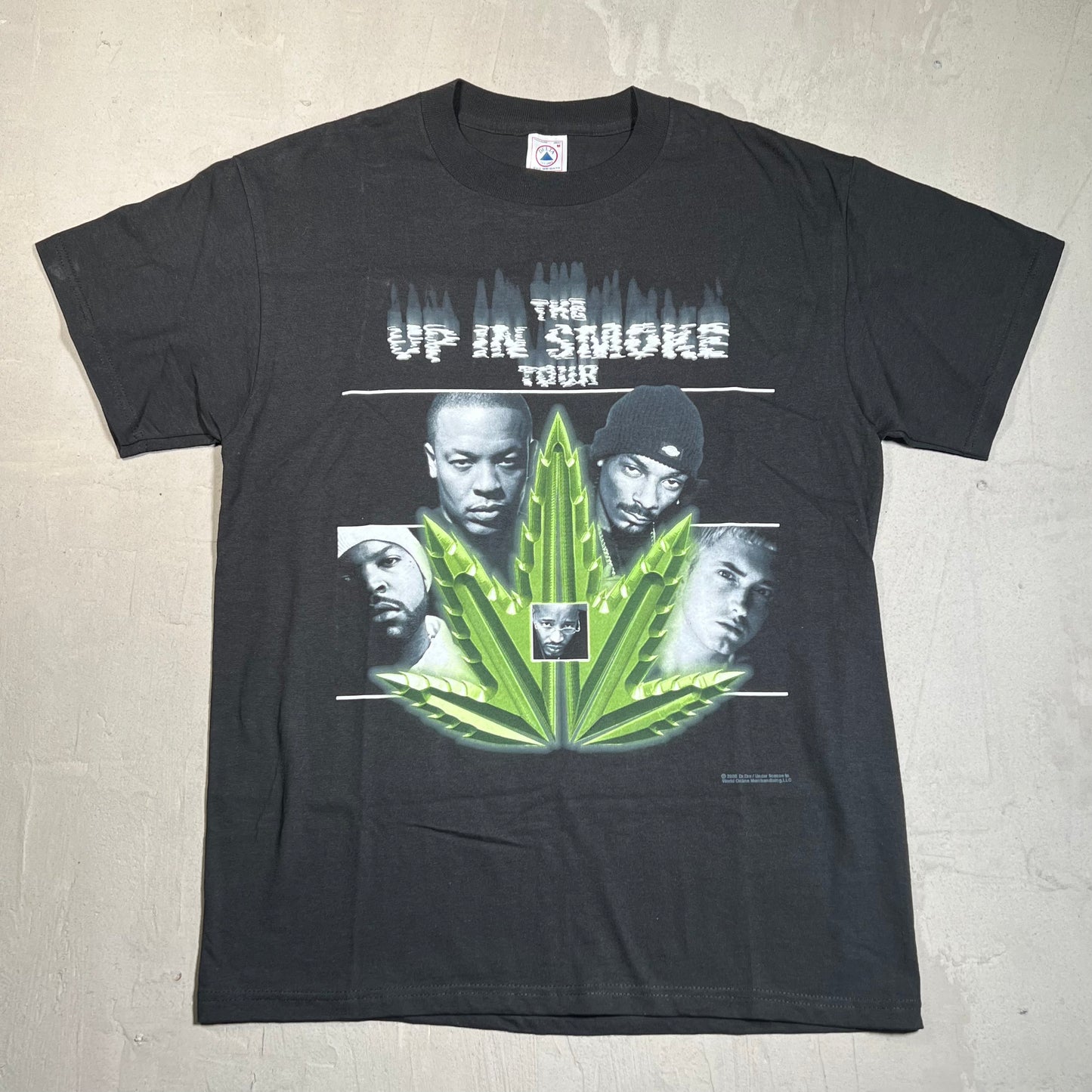2000 Up In smoke Tour Black Tee Size Medium NEW v5016