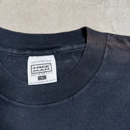 1995 REM tour tee black Size Large USED nice man tag v13856