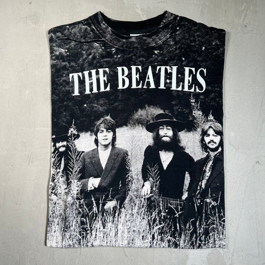 The Beatles all over print tee black Size XL all sport proweight tag USED