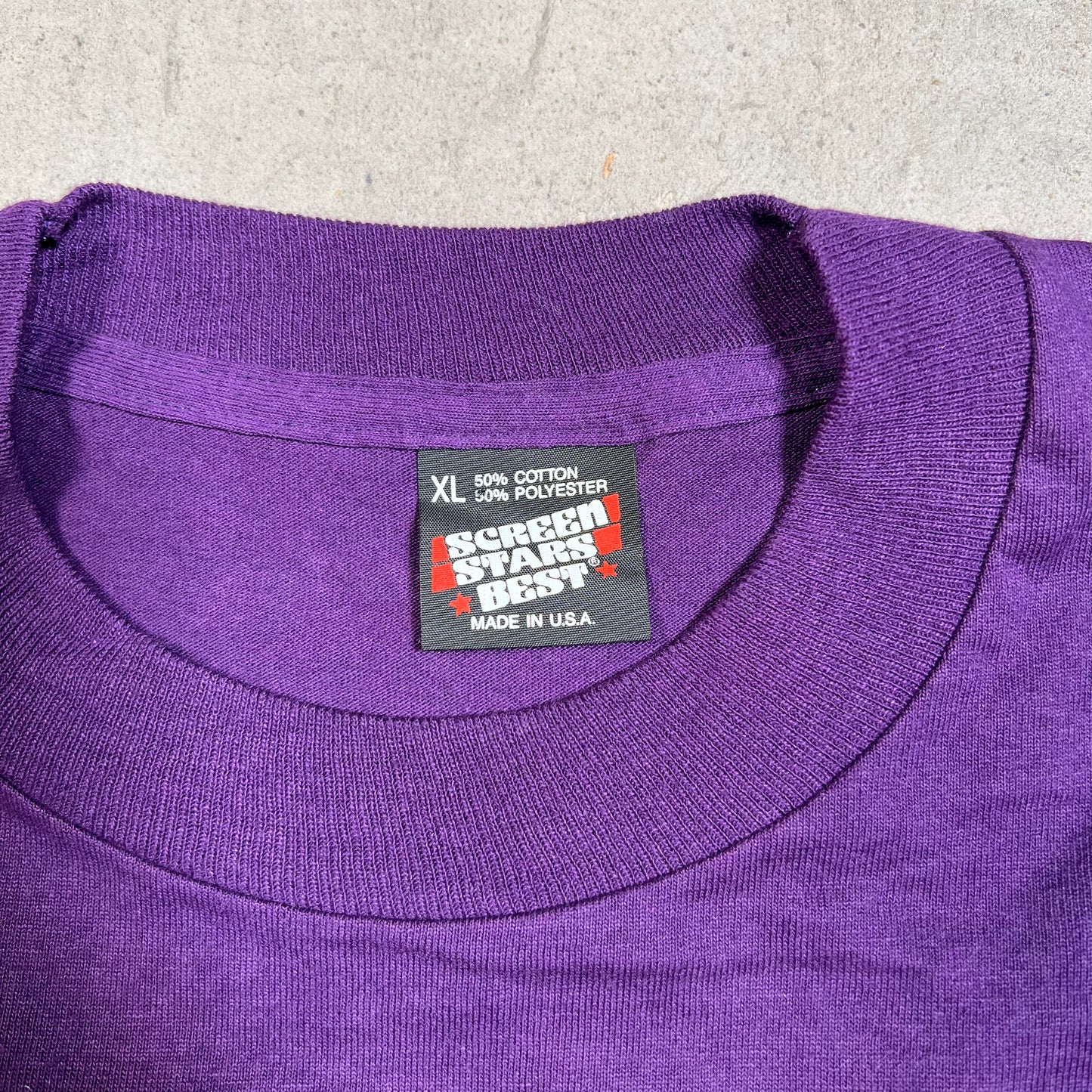1990s Freddie Jackson Clock Purple Tee Size XL USED v16248