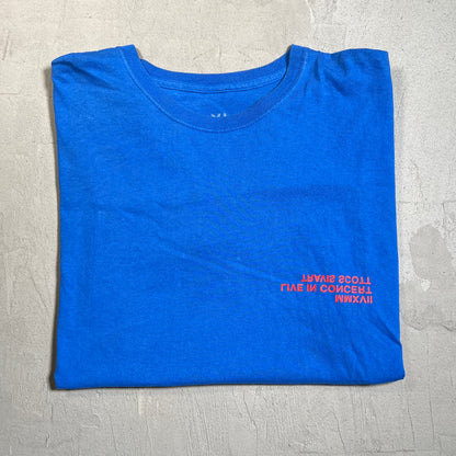 Travis Scott Birds Eye View 2017 Blue Tour Tee Size XL USED x14398