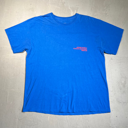 Travis Scott Birds Eye View 2017 Blue Tour Tee Size XL USED x14398