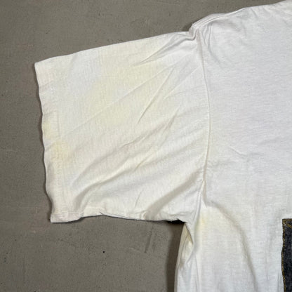 1993 Elton John Live in Concert White Tee Size Large USED v14953