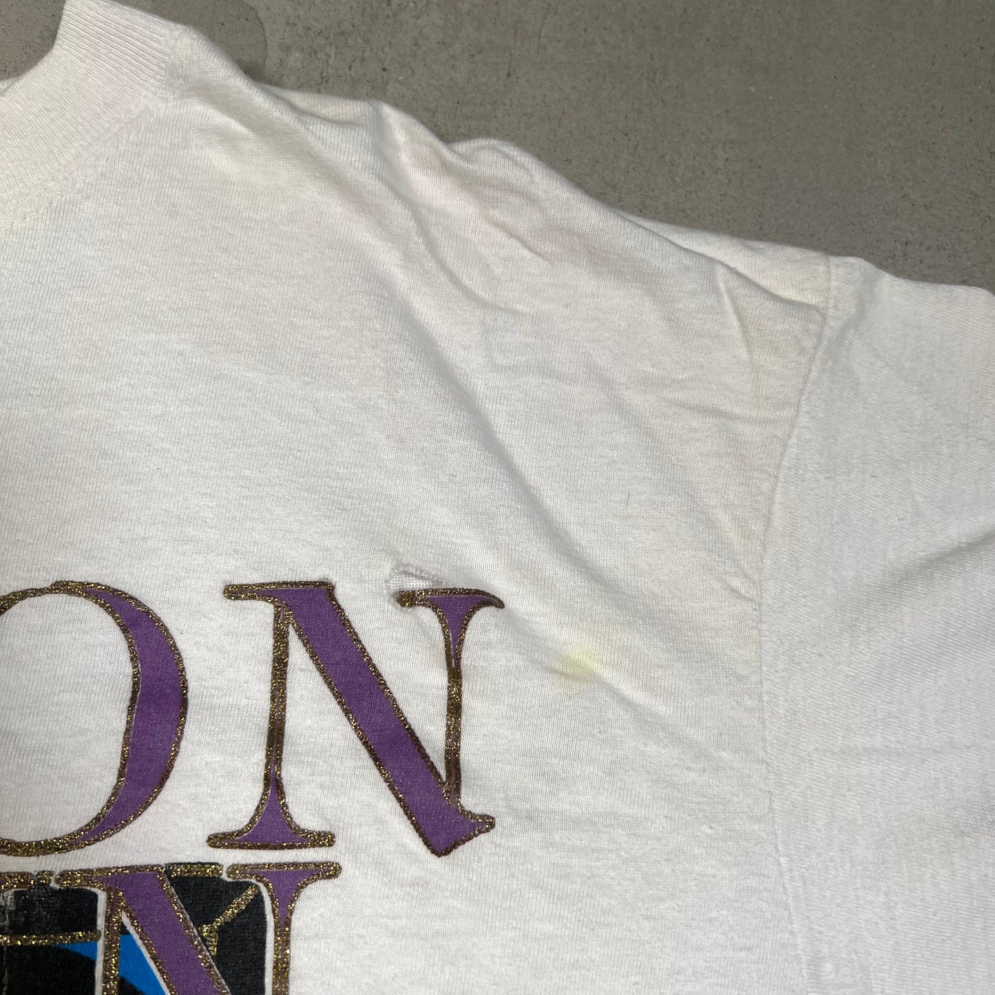 1993 Elton John Live in Concert White Tee Size Large USED v14953