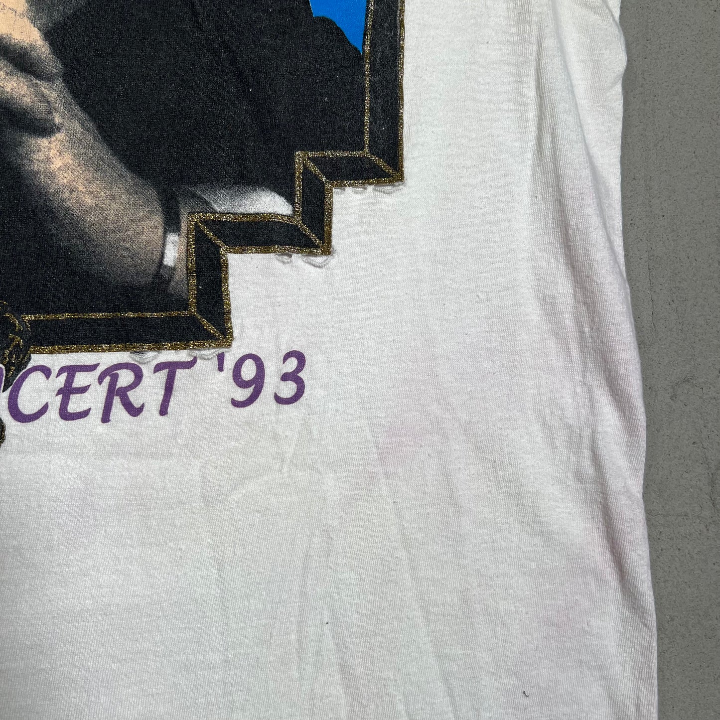 1993 Elton John Live in Concert White Tee Size Large USED v14953
