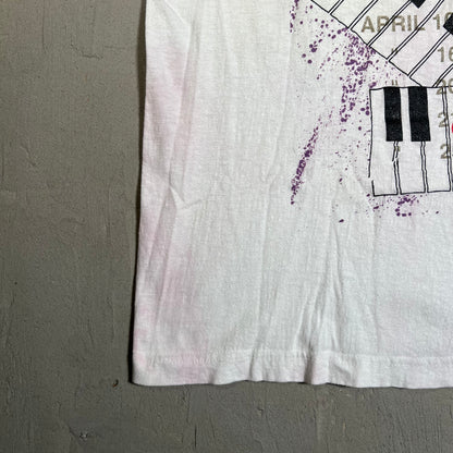 1993 Elton John Live in Concert White Tee Size Large USED v14953