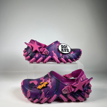 Croc Echo RO Clog Bape Grapeberry Camo (2026) Size 7 USED s23049