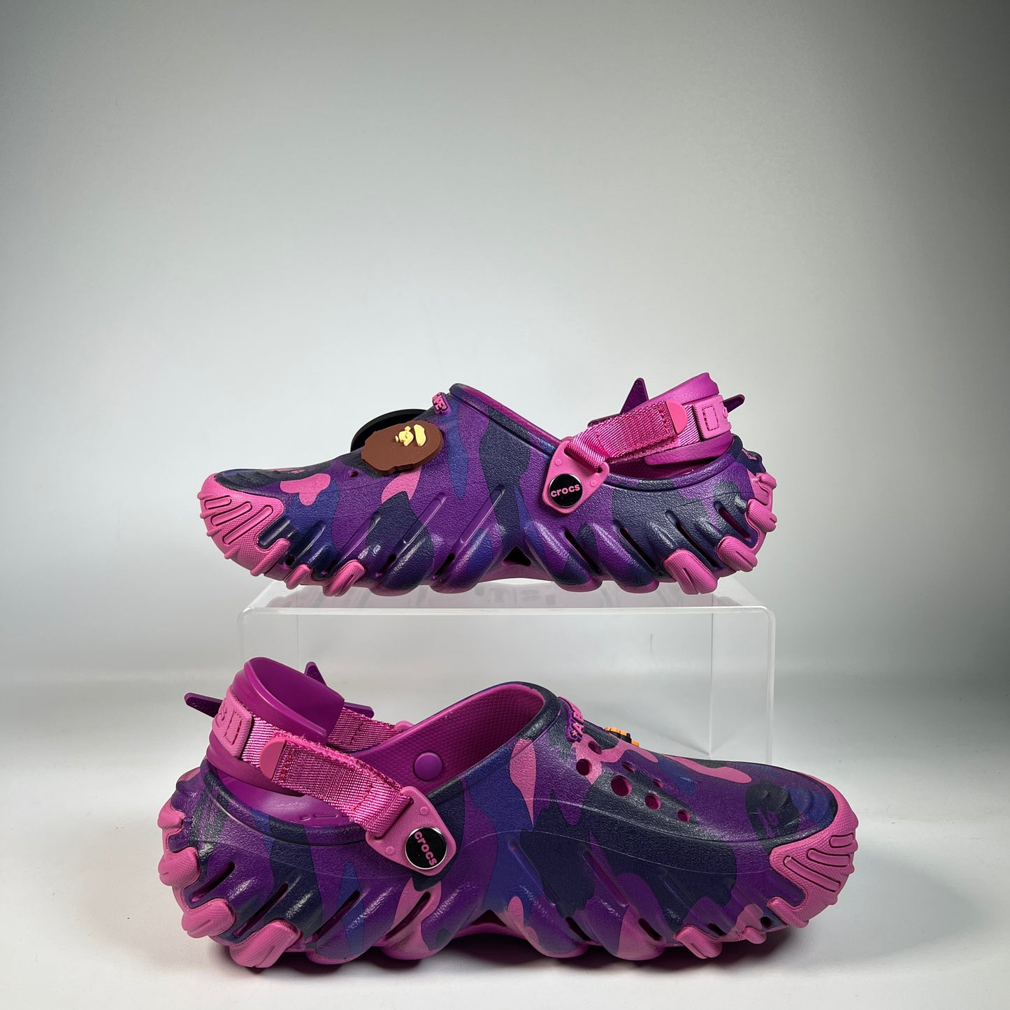 Croc Echo RO Clog Bape Grapeberry Camo (2026) Size 7 USED s23049