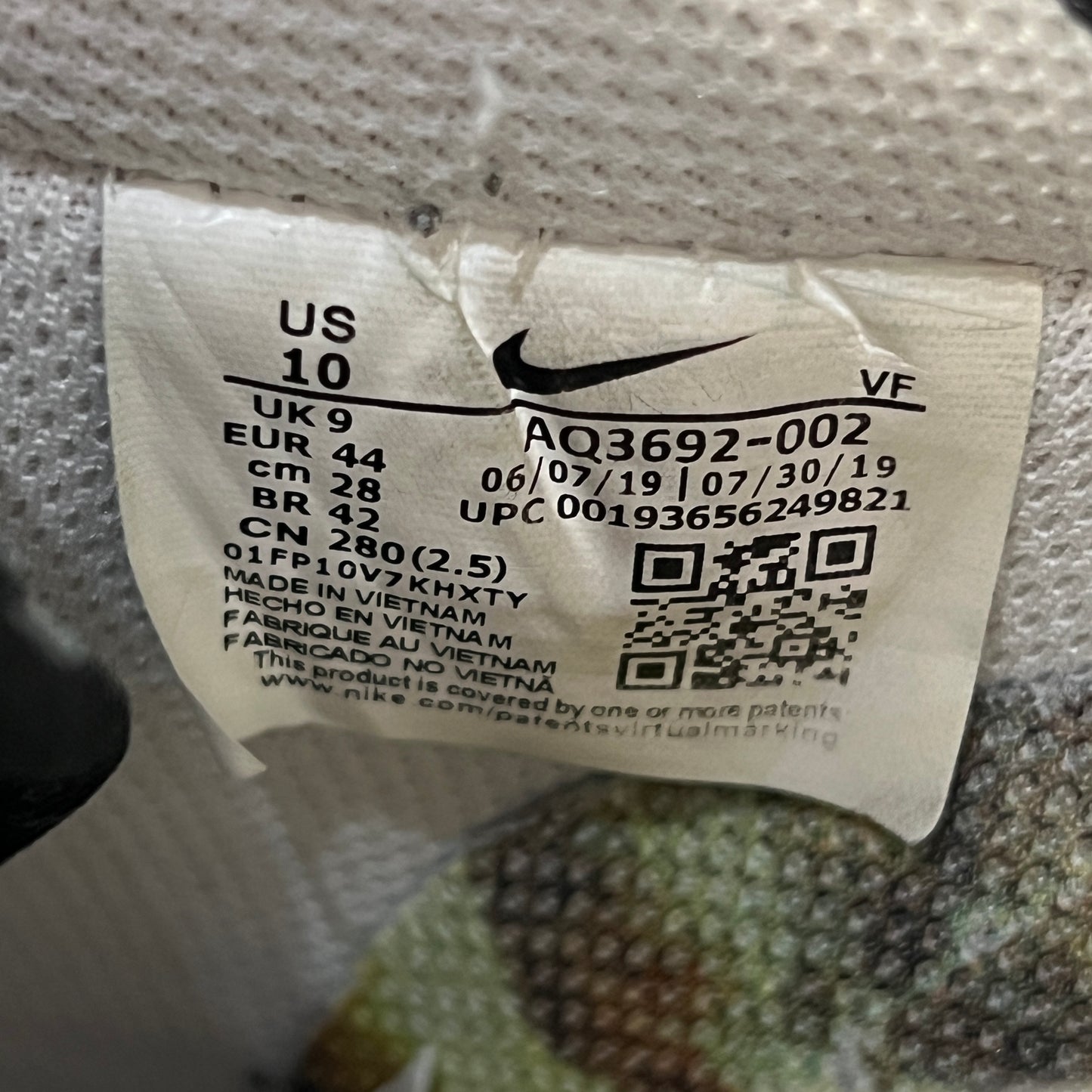 Nike Air Force 1 Low G Dragon Korea Exclusive (2019) Size 10 USED s22837