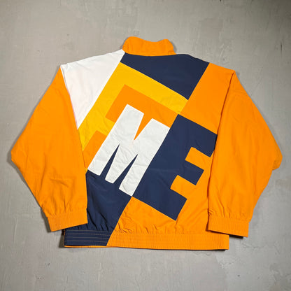 Supreme BBig Letter Orange/Navy Track Jacket Size XL USED x17703
