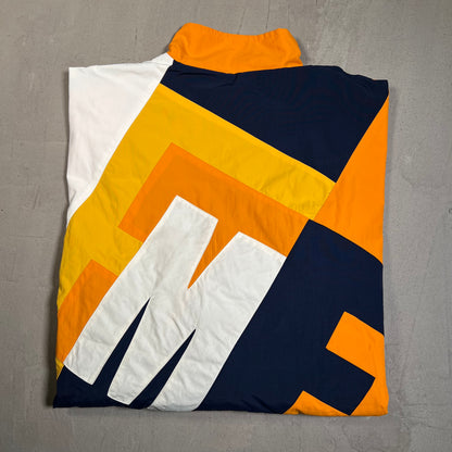 Supreme BBig Letter Orange/Navy Track Jacket Size XL USED x17703