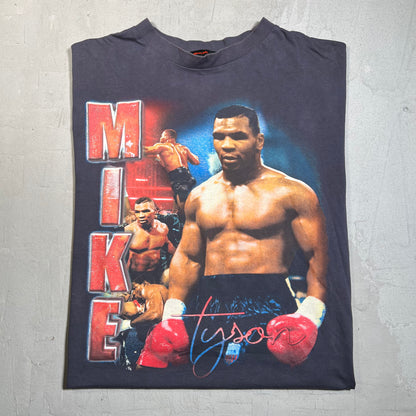 Marino Morwood Mike Tyon Rap Style Washed Black Tee Size XL USED v19621