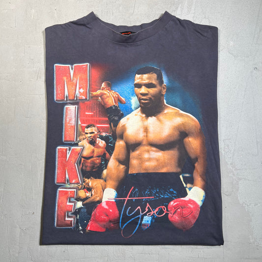 Marino Morwood Mike Tyon Rap Style Washed Black Tee Size XL USED v19621