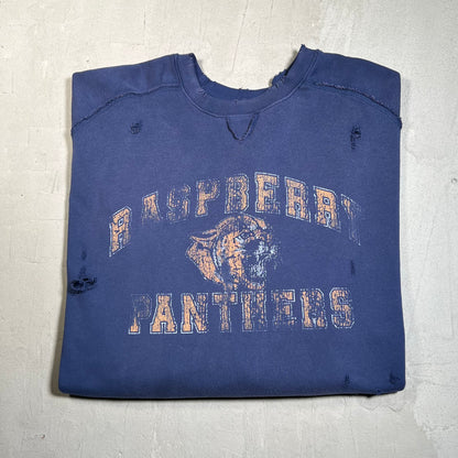 GV Gallery Raspberry Hills "Raspberry Panthers" Navy Blue Crewneck Size XL USED x17709