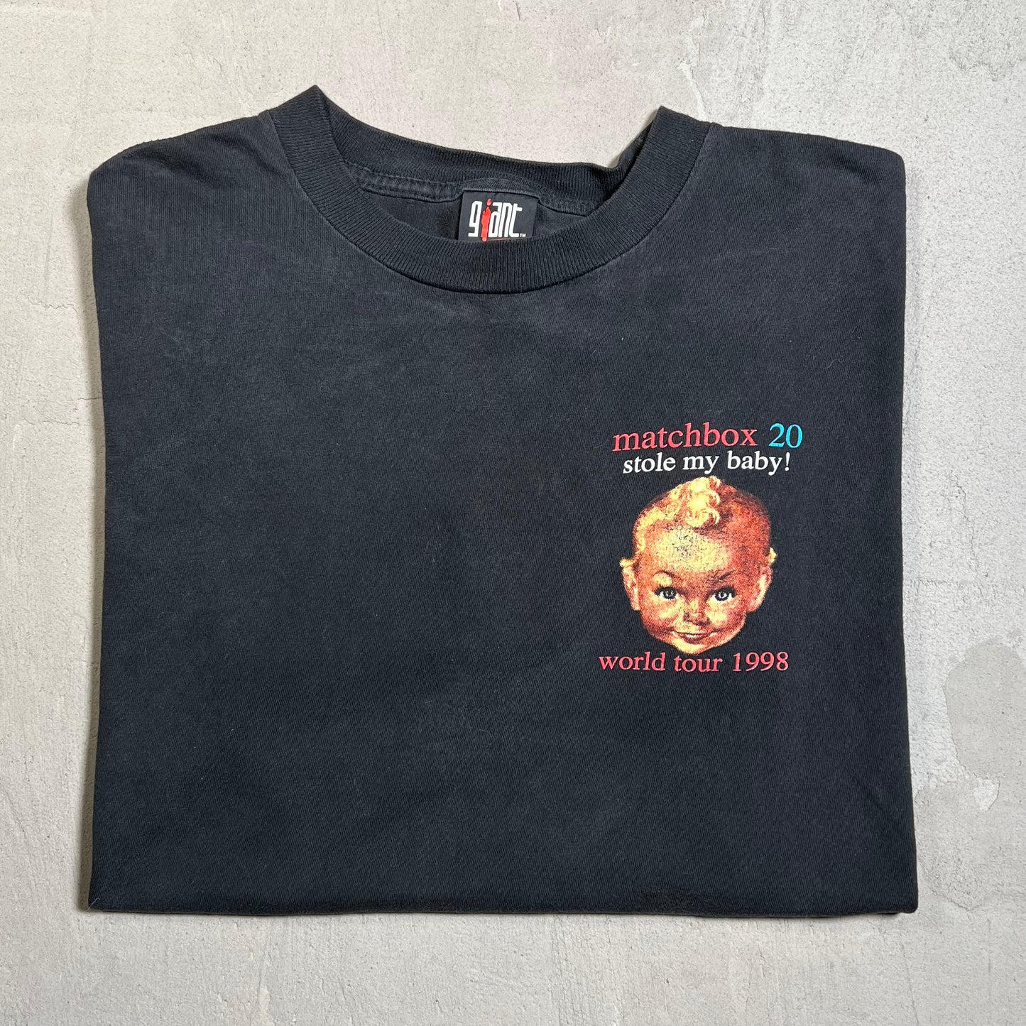 1998 Matchbox 20 Stle My Baby Black Tee Size Large USED v19619