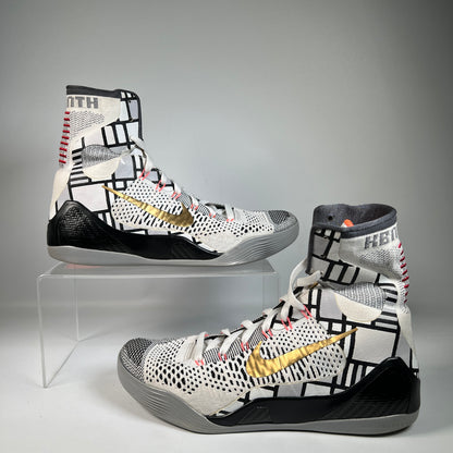 Nike Kobe 9 Elite Gold Fundamentals (2014) Size 10.5 USED s22864