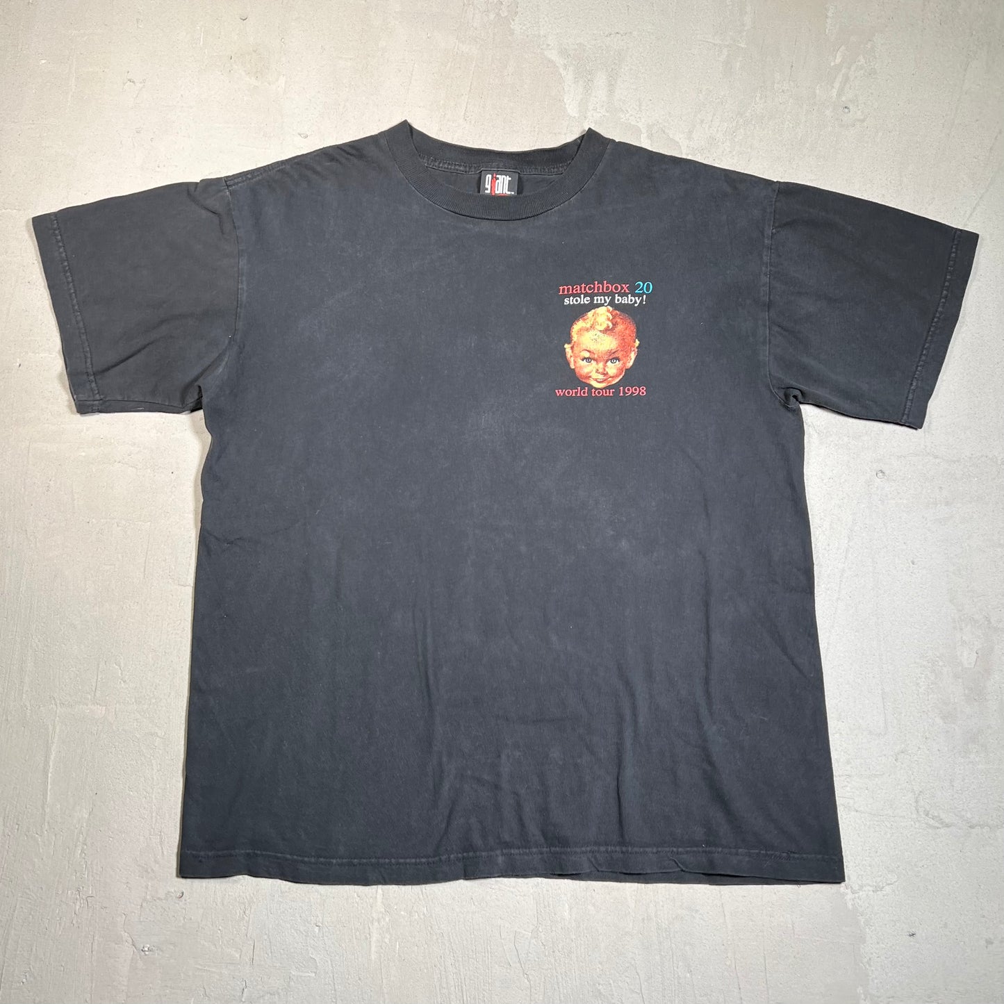 1998 Matchbox 20 Stle My Baby Black Tee Size Large USED v19619