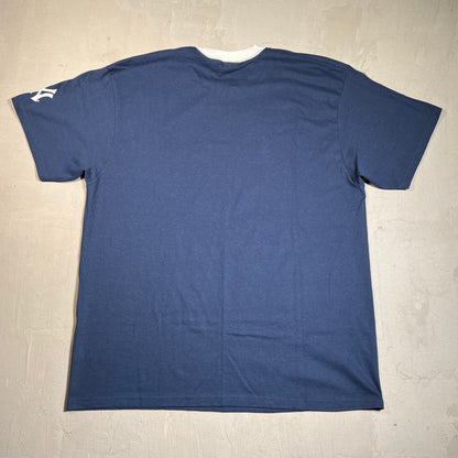 2009 Nike New York Yankees Center Swoosh Navy Blue Tee Size XL USED v19625