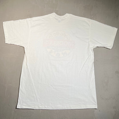 Y2K Gotta Go To Modells Promo White Tee Size XL USED v19627
