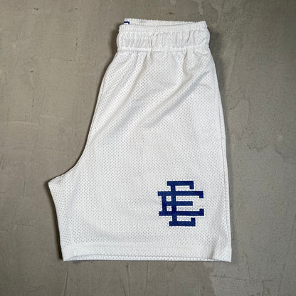 Eric Emanuel Duke White Shorts Size Medium USED x17710