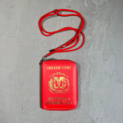 Greedy Unit "Republica Dominicana" Red Passport Wallet USED x17714