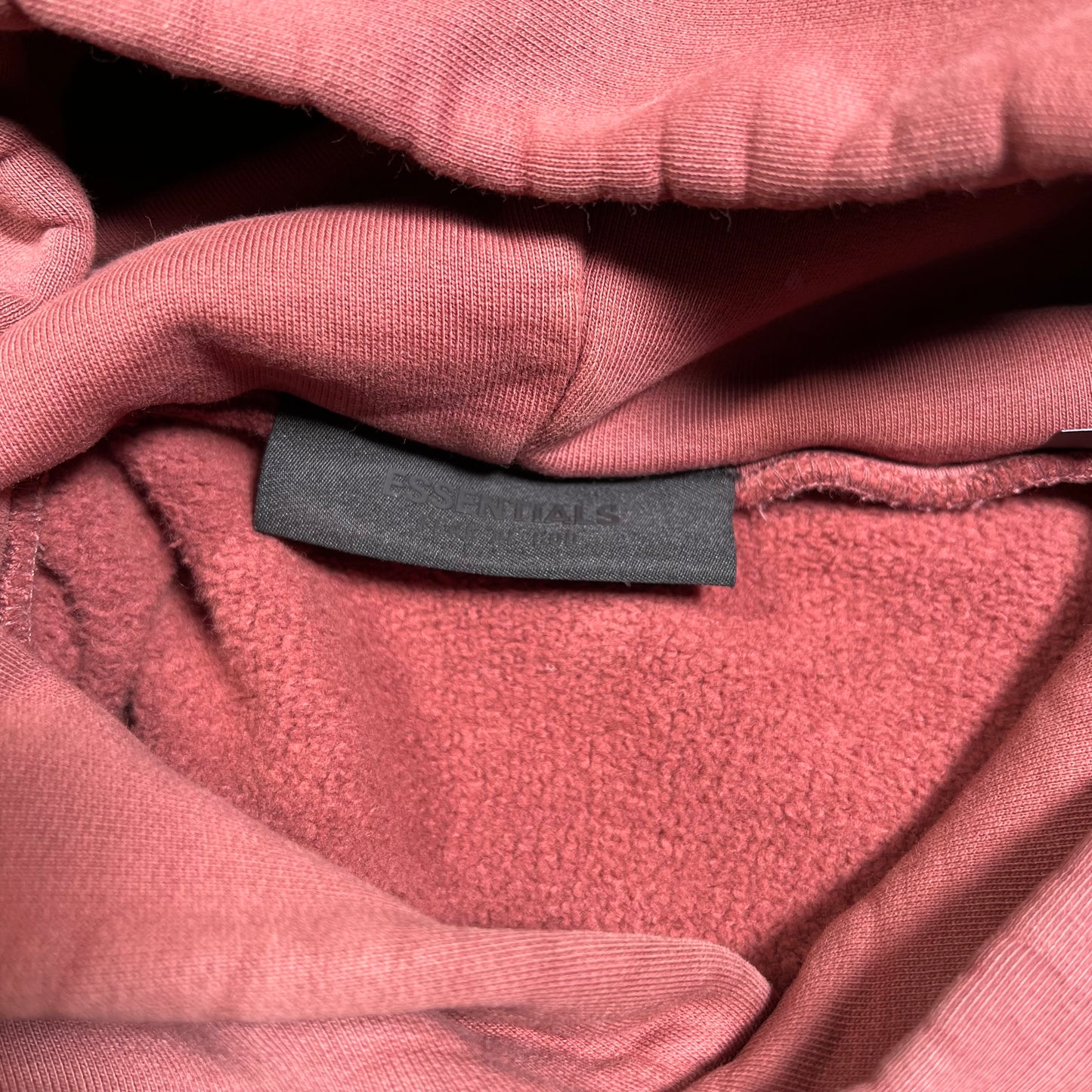Essentials Fear Of God "Wrestling" Wine Red Hoodie Size XXL USED x17705