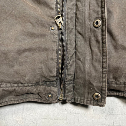 Levis Removable Hood Olive Green Jacket Size XL USED v19628