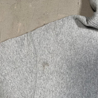 Supreme Navy Blue Box Logo Grey Hoodie Size Medium USED x17740