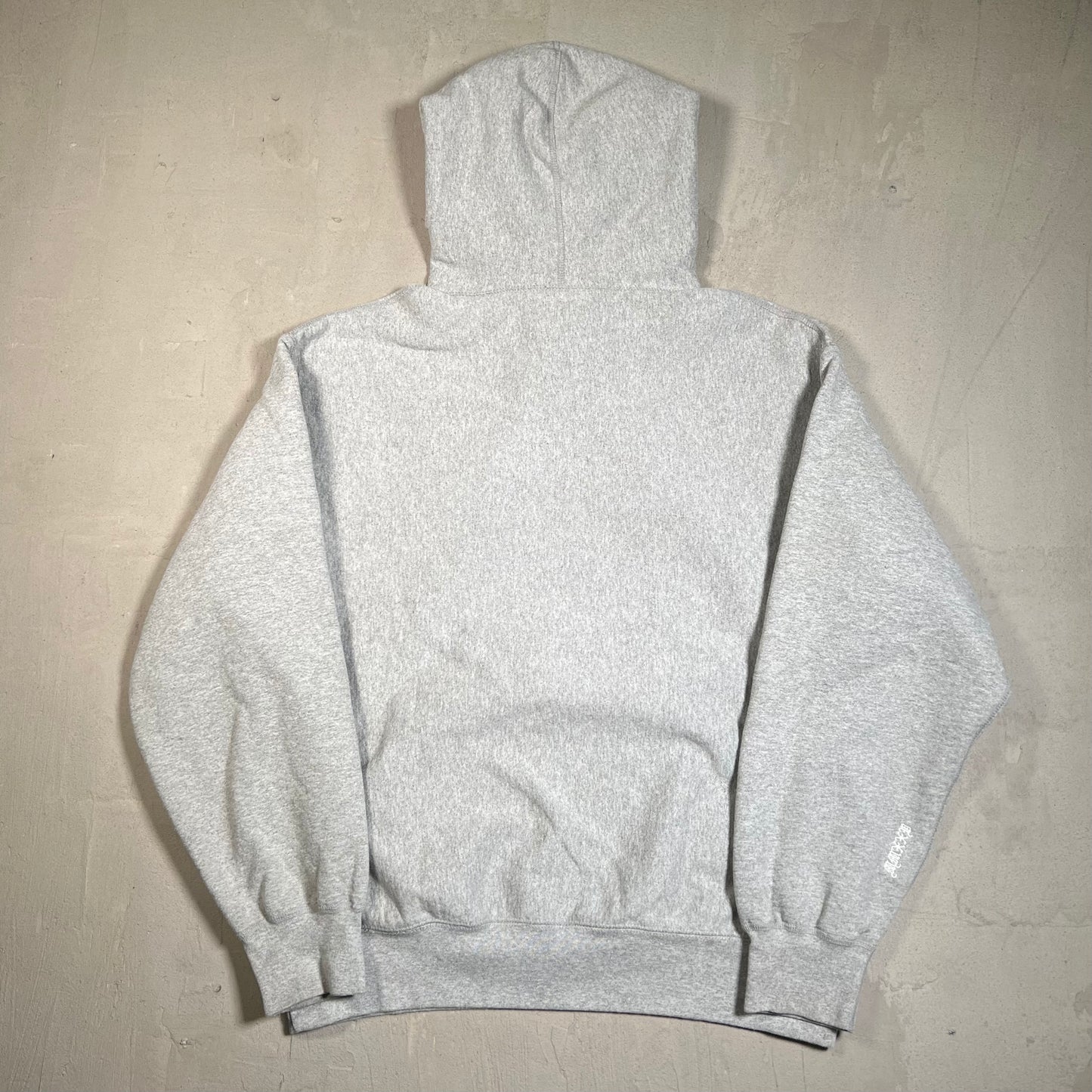 Supreme Navy Blue Box Logo Grey Hoodie Size Medium USED x17740