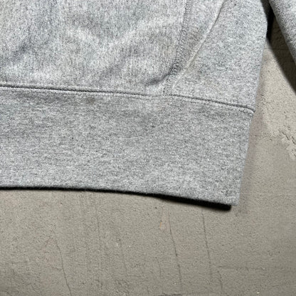 Supreme Navy Blue Box Logo Grey Hoodie Size Medium USED x17740