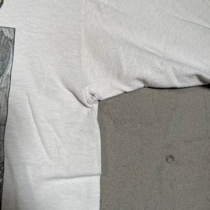 1991 YES Relayer Union World Tour White Tee Size XL USED v19452