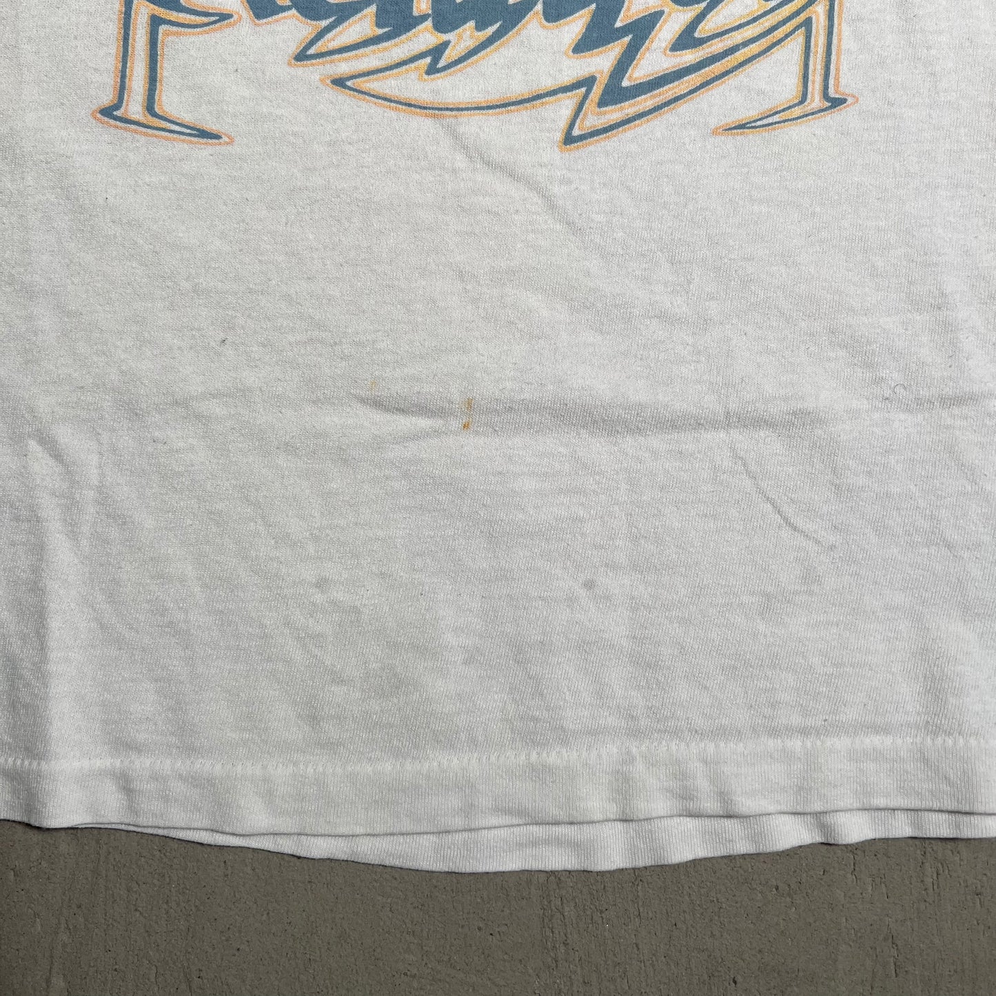1991 YES Relayer Union World Tour White Tee Size XL USED v19452