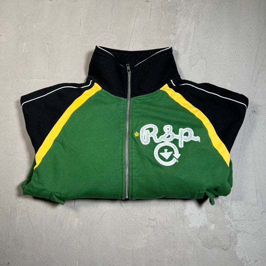 GV Gallery Raspberry Hills Jamaica Berry Zip Up Crewneck Size Small USED x17732
