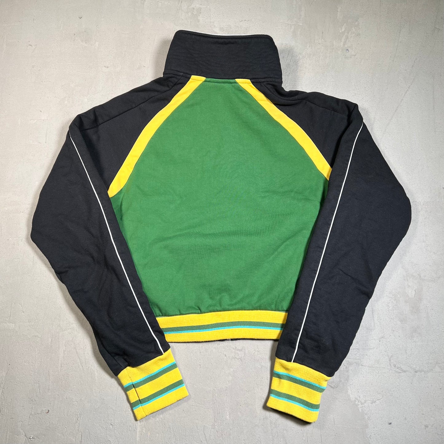 GV Gallery Raspberry Hills Jamaica Berry Zip Up Crewneck Size Small USED x17732