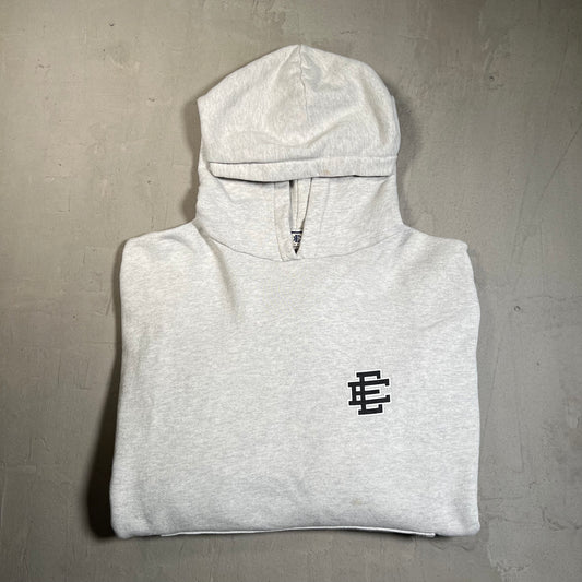 Eric Emanuel Black Logo Grey Hoodie w/ Lightning Size XL USED x15930