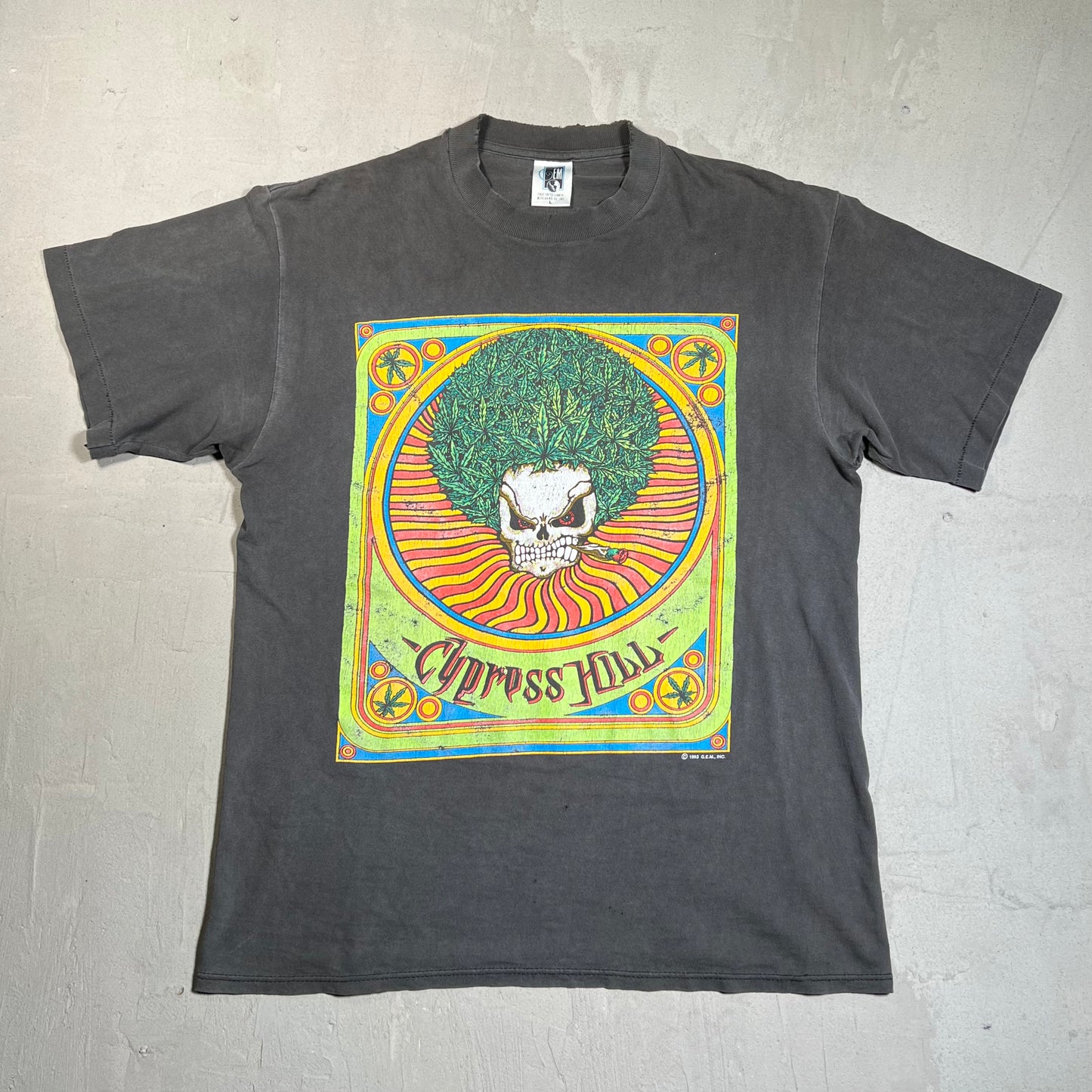 1993 Cypress Hill Step Into A Whole New Realm Black Tee Size Large USED v19636