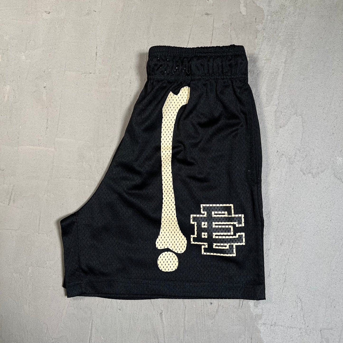 Eric Emanuel Bones Black Shorts Size Small USED x17718