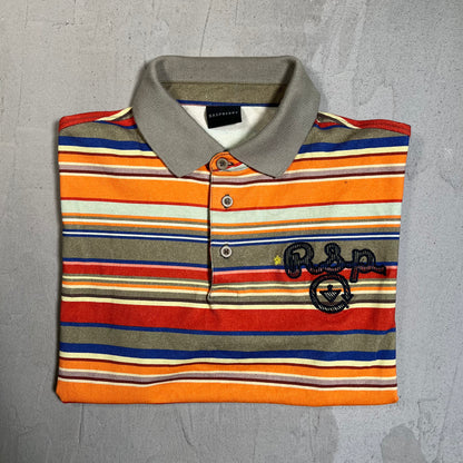 GV Gallery Raspberry Hills RSP Striped Multi Color Polo Size XS USED x17731