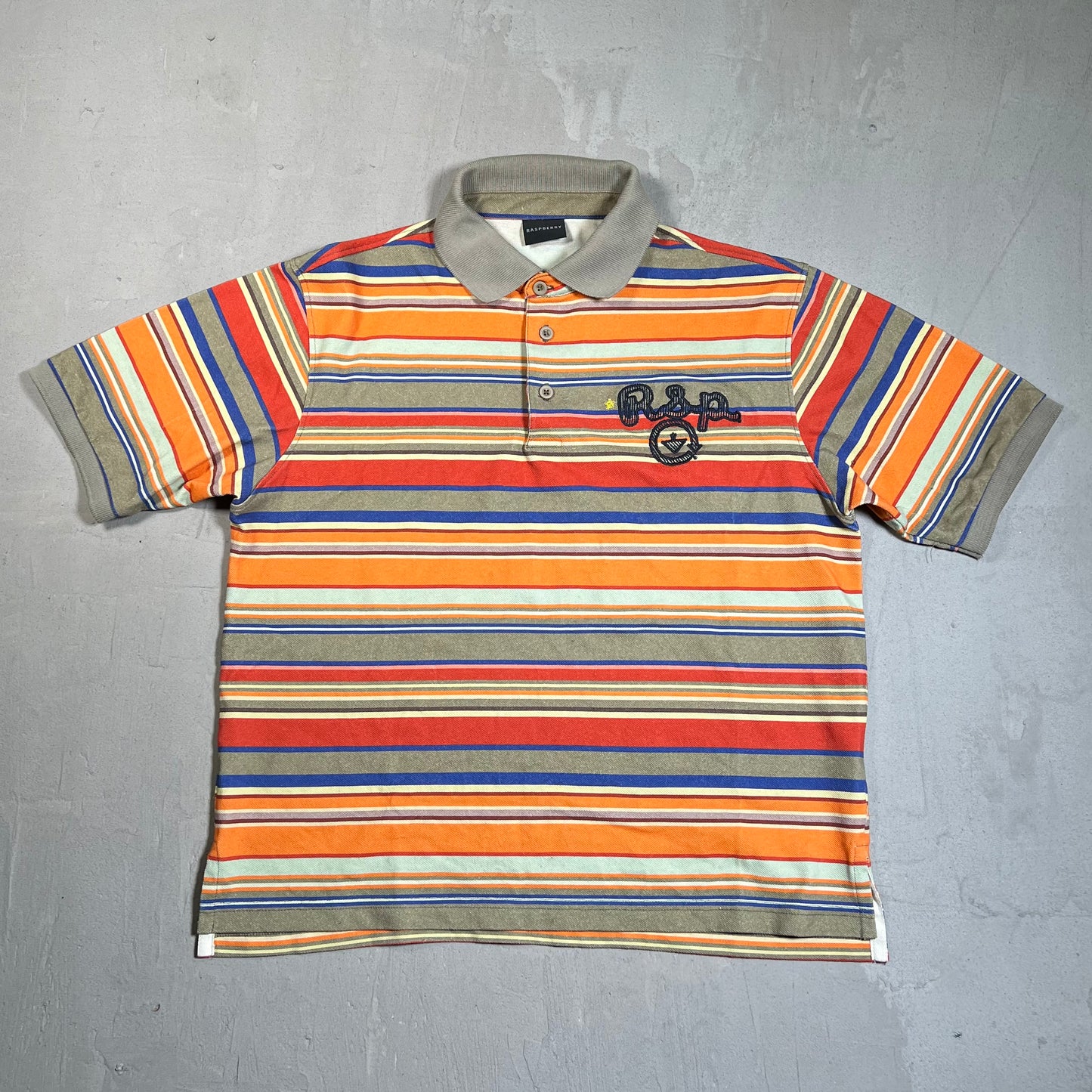 GV Gallery Raspberry Hills RSP Striped Multi Color Polo Size XS USED x17731