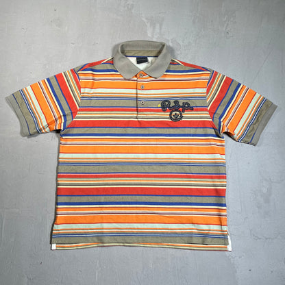 GV Gallery Raspberry Hills RSP Striped Multi Color Polo Size XS USED x17731