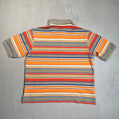 GV Gallery Raspberry Hills RSP Striped Multi Color Polo Size XS USED x17731