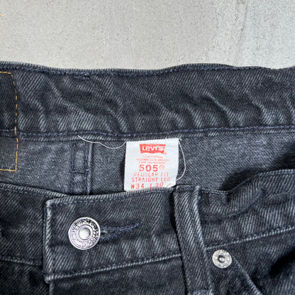 1997 Levi's Orange Tab Black Jeans Size 34 USED v19633