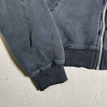 Vale Sport Washed Black Zip Up Hoodie Size Medium USED x17724