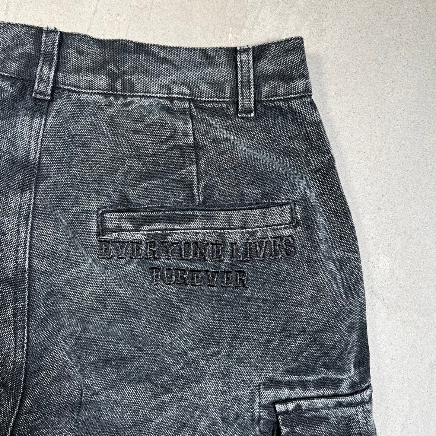 Vale Acid Black Cargo Work Pants Size 32 NEW x17725