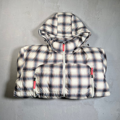 GV Gallery Raspberry Hills Plaid Puffy Jacket Size Small USED x17727