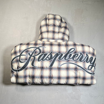 GV Gallery Raspberry Hills Plaid Puffy Jacket Size Small USED x17727