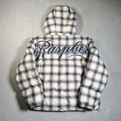 GV Gallery Raspberry Hills Plaid Puffy Jacket Size Small USED x17727