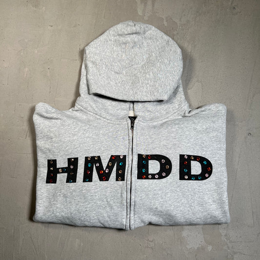 HMDD Chimstone Grey Zip Hoodie Size Large USED x17723