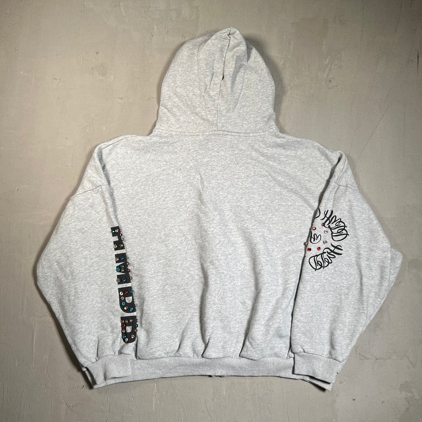 HMDD Chimstone Grey Zip Hoodie Size Large USED x17723